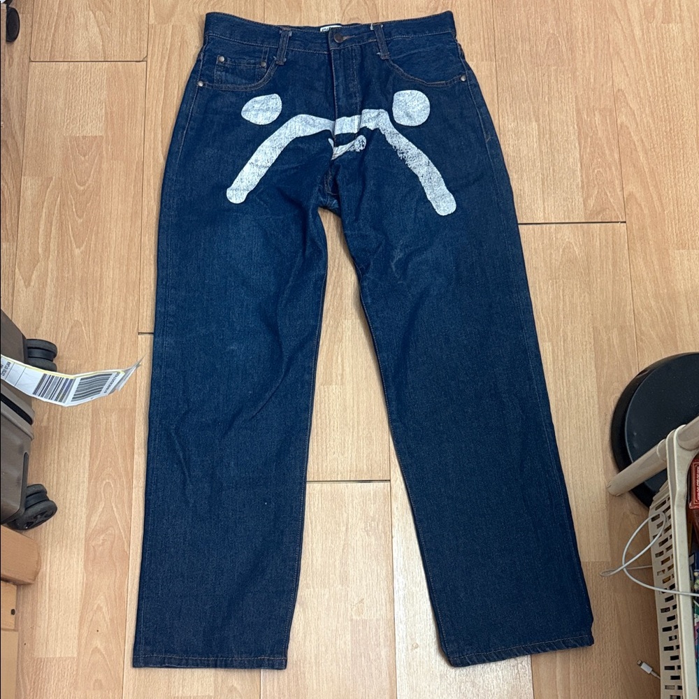 RARE Bape/Baby Milo Sad Face Jeans